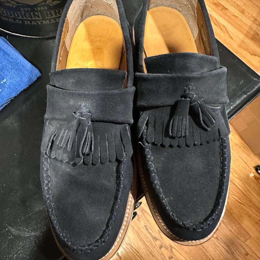 Dr. Martens Black Suede Tassel Loafers - Picture 3 of 8